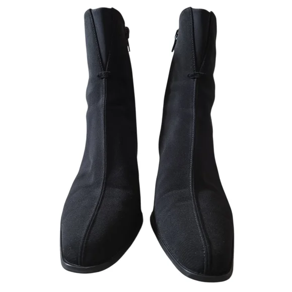 Stuart Weitzman Gore-Tex Black Heeled Boots 7.5 - Picture 4 of 16